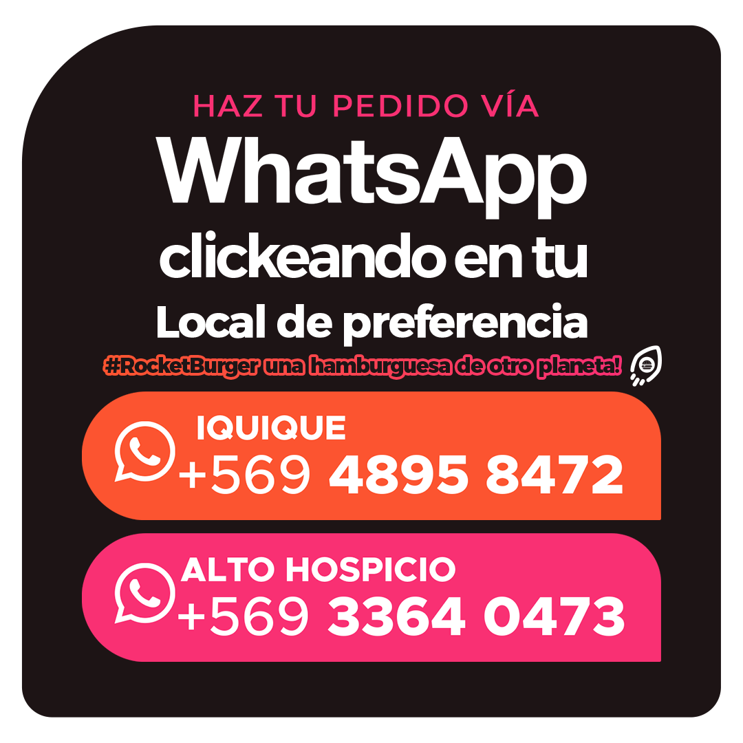 Pide tu hamburgesa por whatsapp